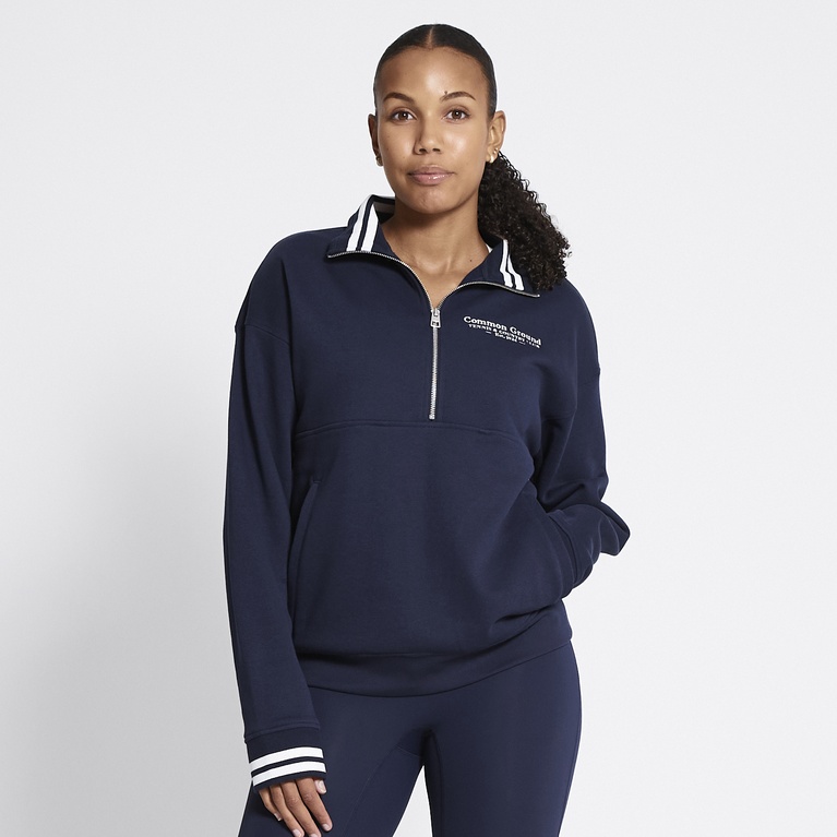 Half zip sweatshirt "Half zip collar jacket"